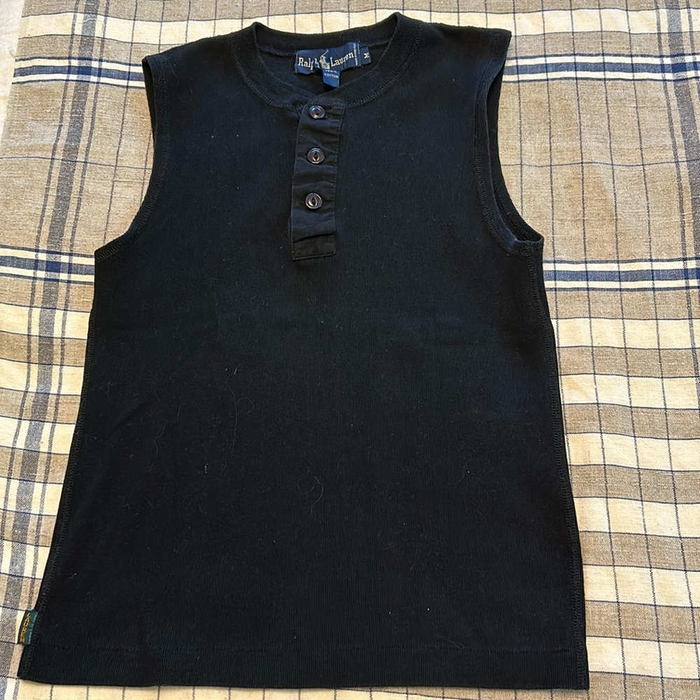 Ralph Lauren Sleeveless Henley Shirt